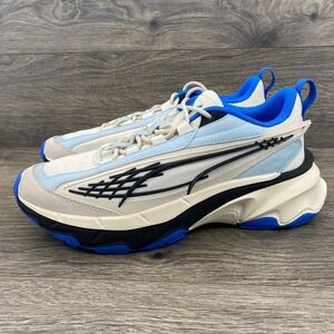 Puma Mens Spirex Shoes Sneakers Lace Up Athletic Size 8.5 White Blue 400529